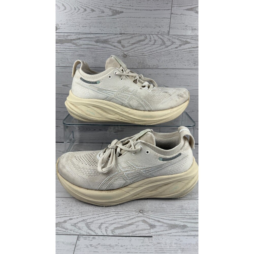 Asics Gel-Nimbus 26 1012B601-101 Cream White 7B Women Sneaker Running Shoes #213